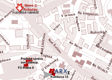 Vedení účetnictví Praha - mapa